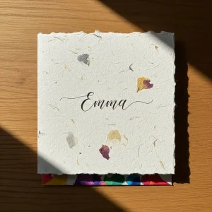 Carte prénom en papier antemoro