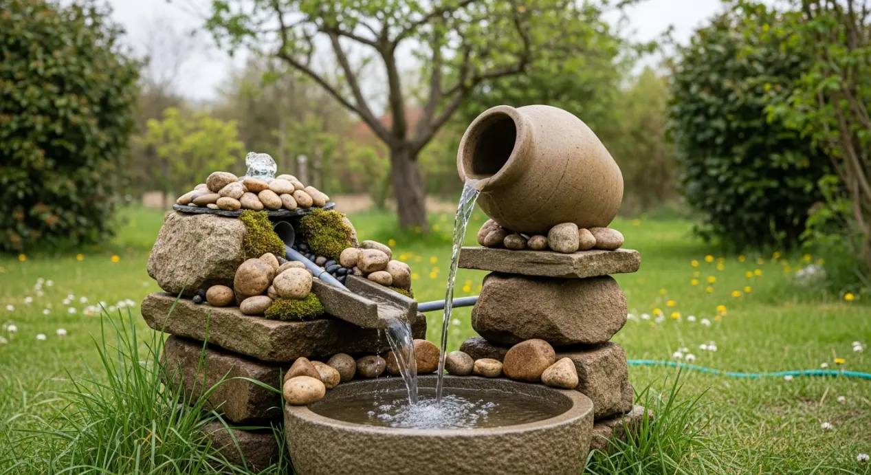 Fontaine à eau sans système de pompage