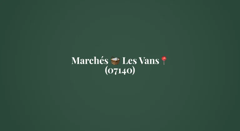 Jour de marché aux Vans en Ardèche 07