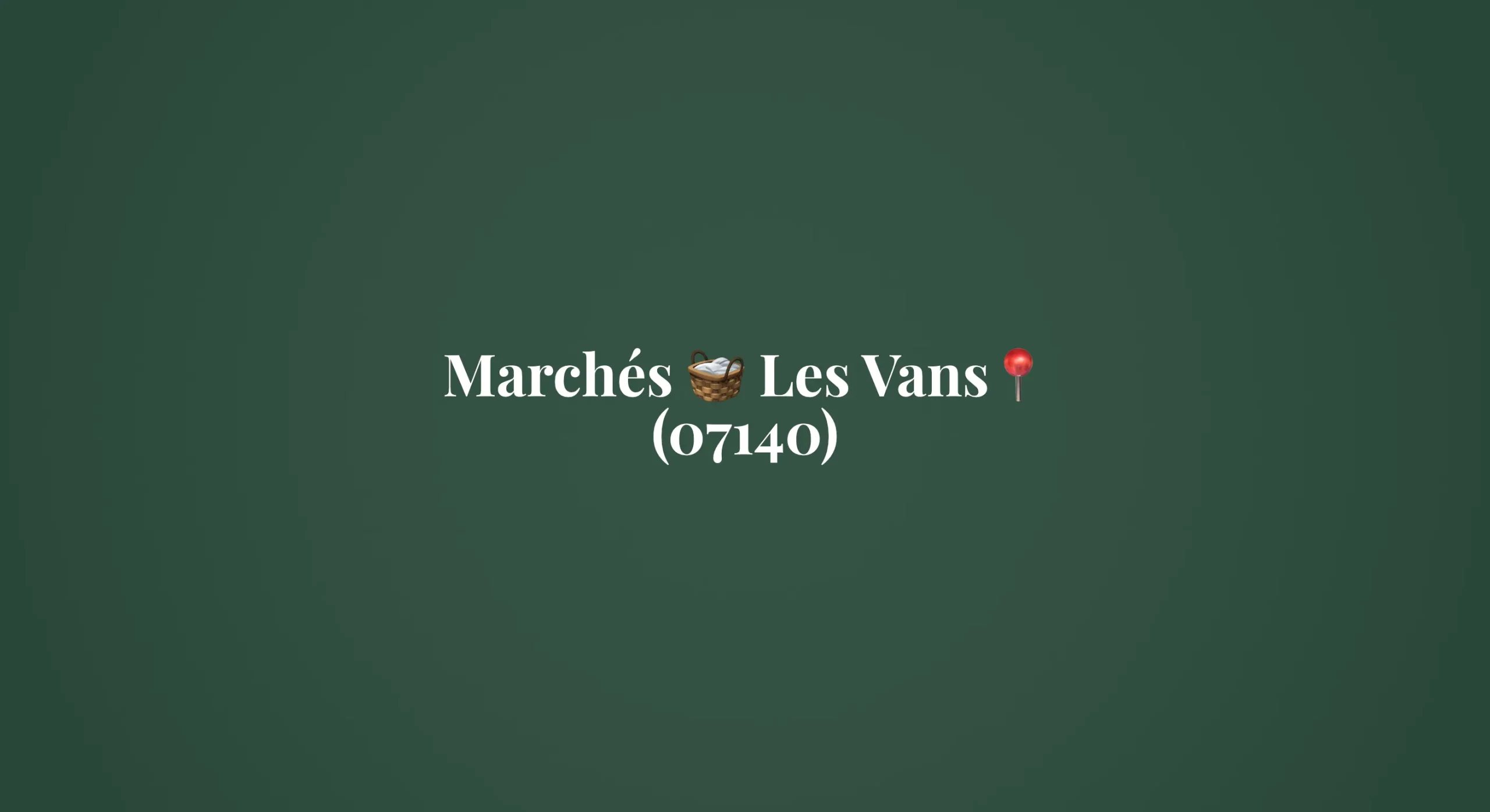 Jour de marché aux Vans en Ardèche 07