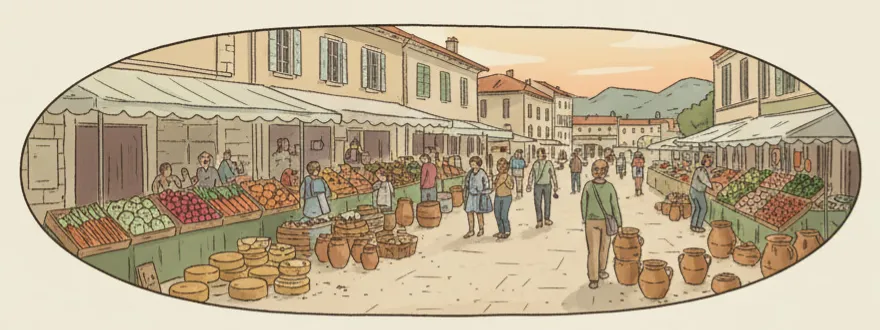 Marché hebdomadaire du jeudi à Anduze