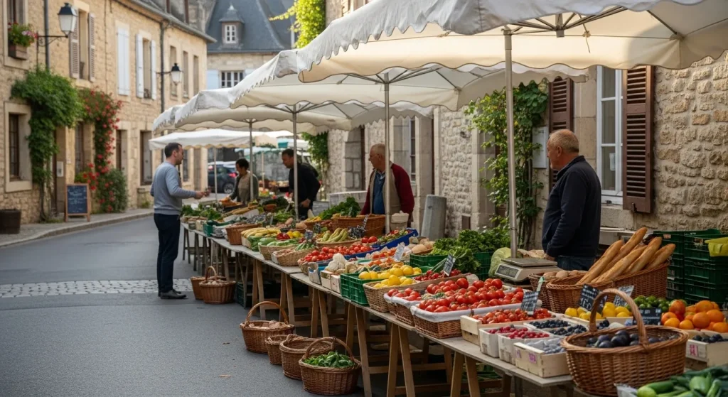 Etals du marché municipal du Cap Ferret