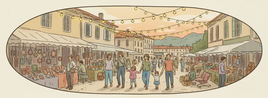 Marché nocturne d'Anduze