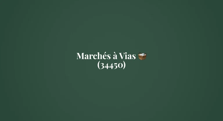 Jour de marché à Vias
