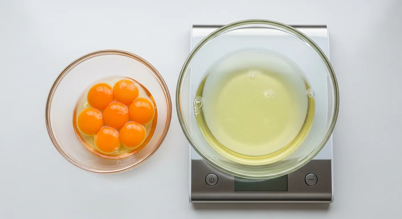 Poids d'un blanc d'oeuf