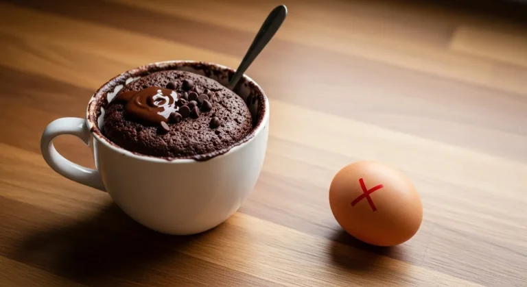 Recette pour préparer un mug cake sans oeuf