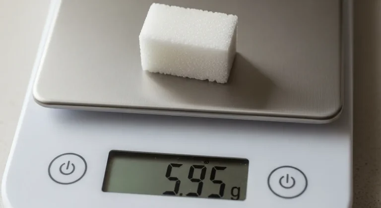 Poids d'un morceau de sucre français