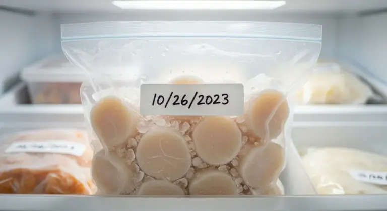 Congelation des noix de St Jacques