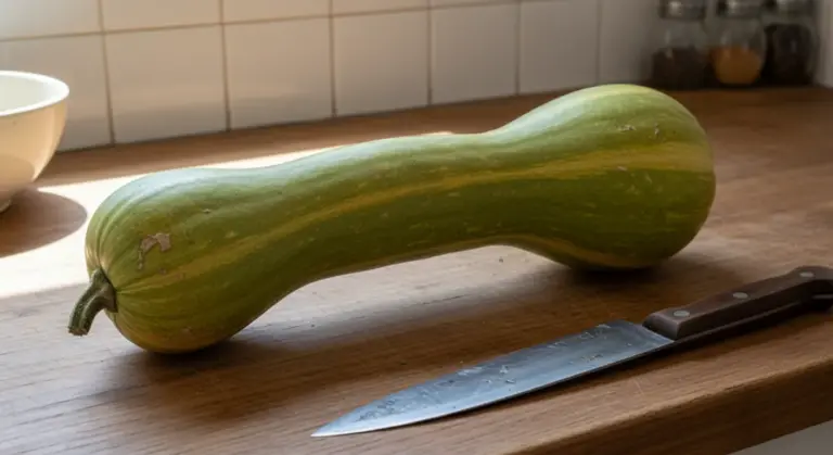 Préparer une courge longue de Nice
