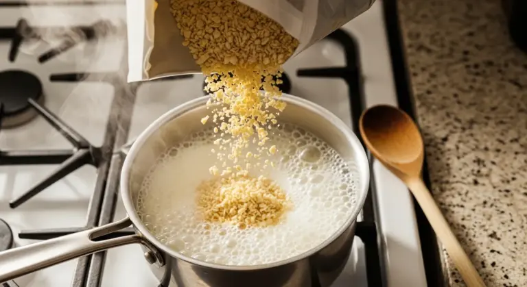 Préparation de la purée mousseline avec le bon dosage