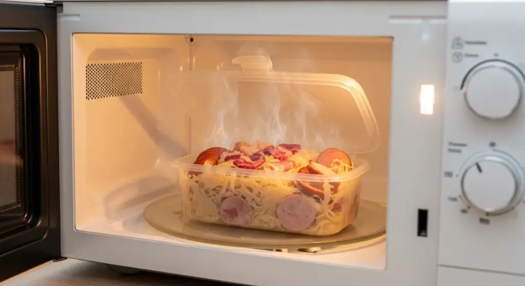 Choucroute au micro-ondes