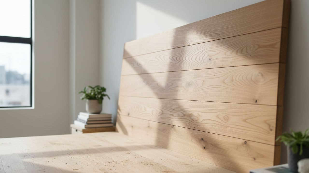 Tête de lit en bois