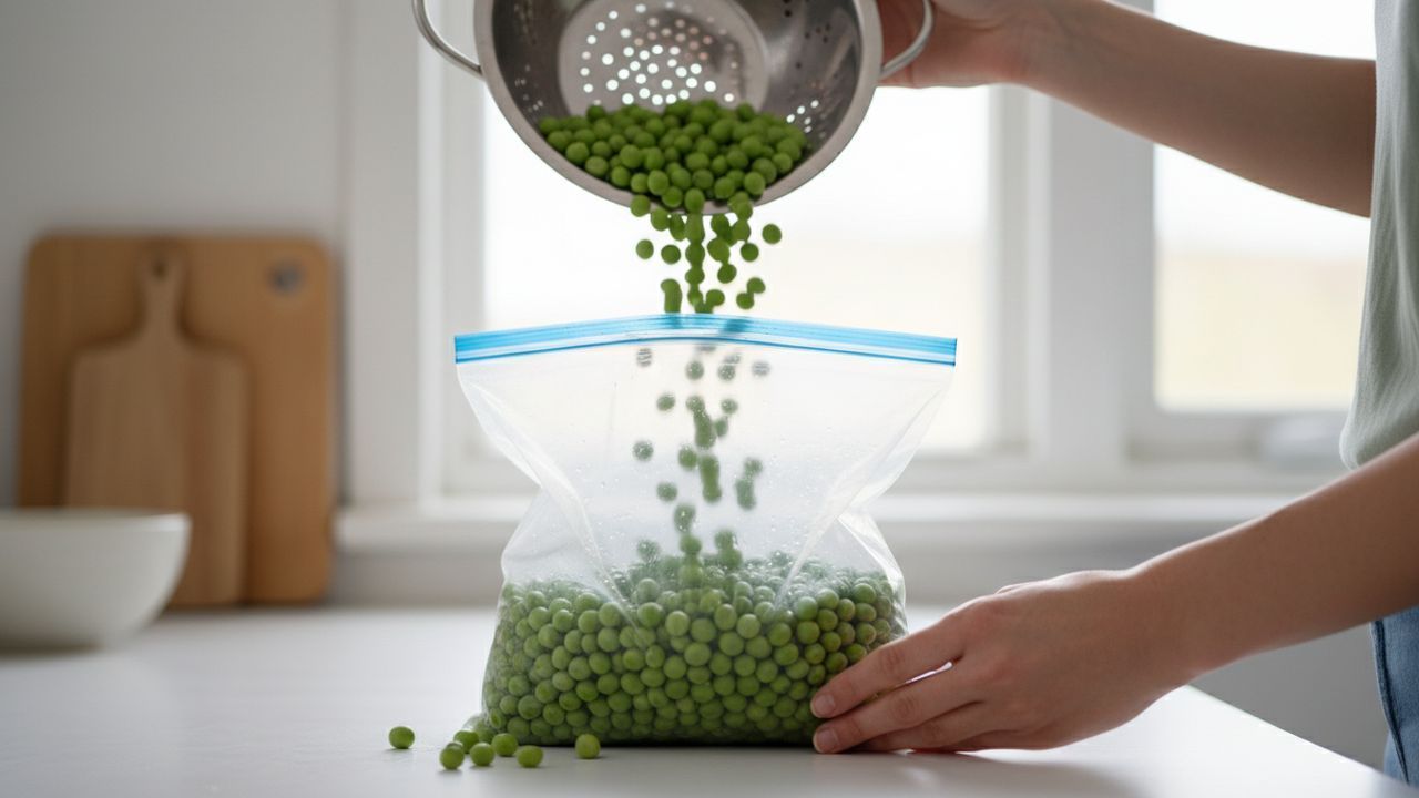 Sachet de petits poids à mettre au congélateur