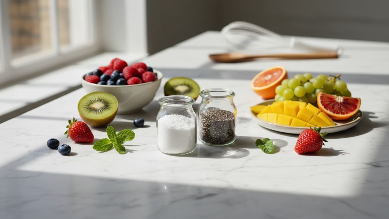 Différents fruits à confiture