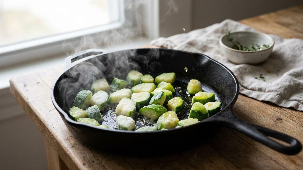 Courgettes à la poele