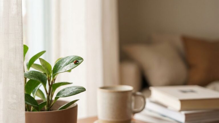 Coccinelle dans la maison