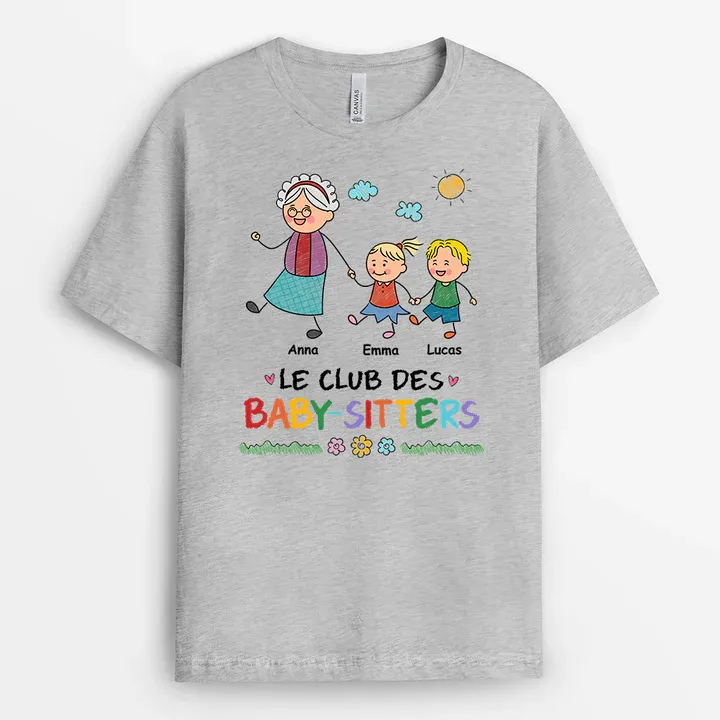 Tshirt mamie et petits enfants