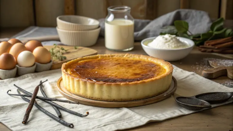 Flan pâtissier à la texture incroyablement crémeuse et onctueuse