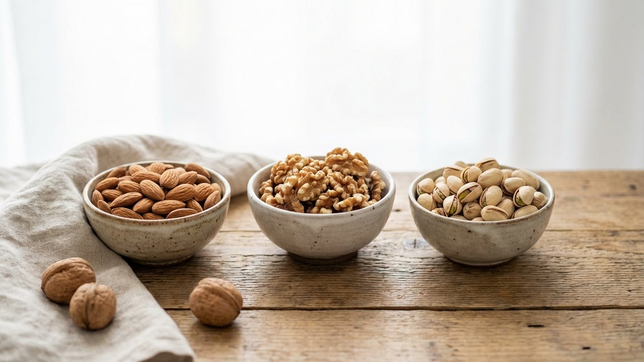 Fruits secs oléagineux riches en protéines, fibres et vitamines