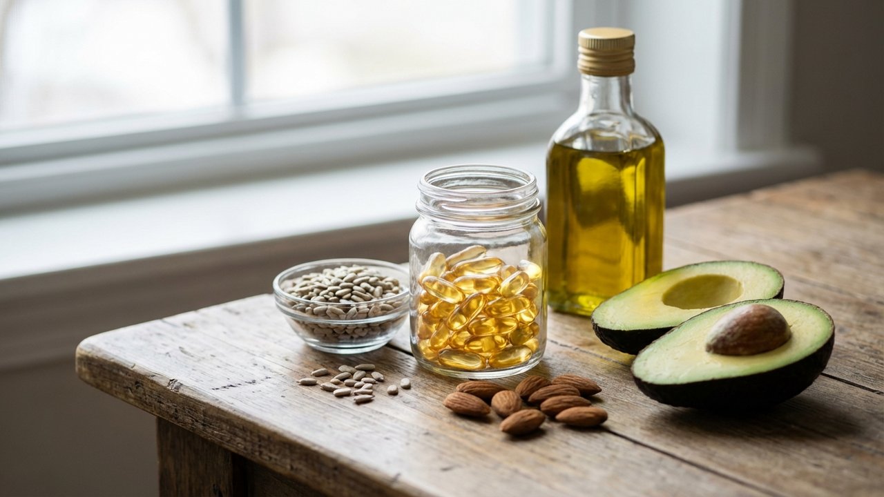 Dangers de la vitamine E : capsules de suppléments et sources naturelles