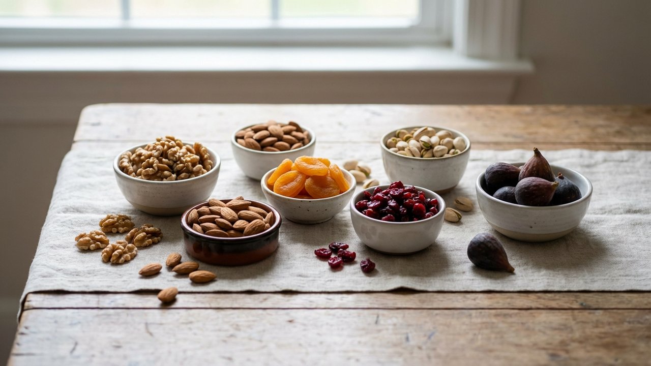 Assortiment de fruits secs et oléagineux en portions de 30g