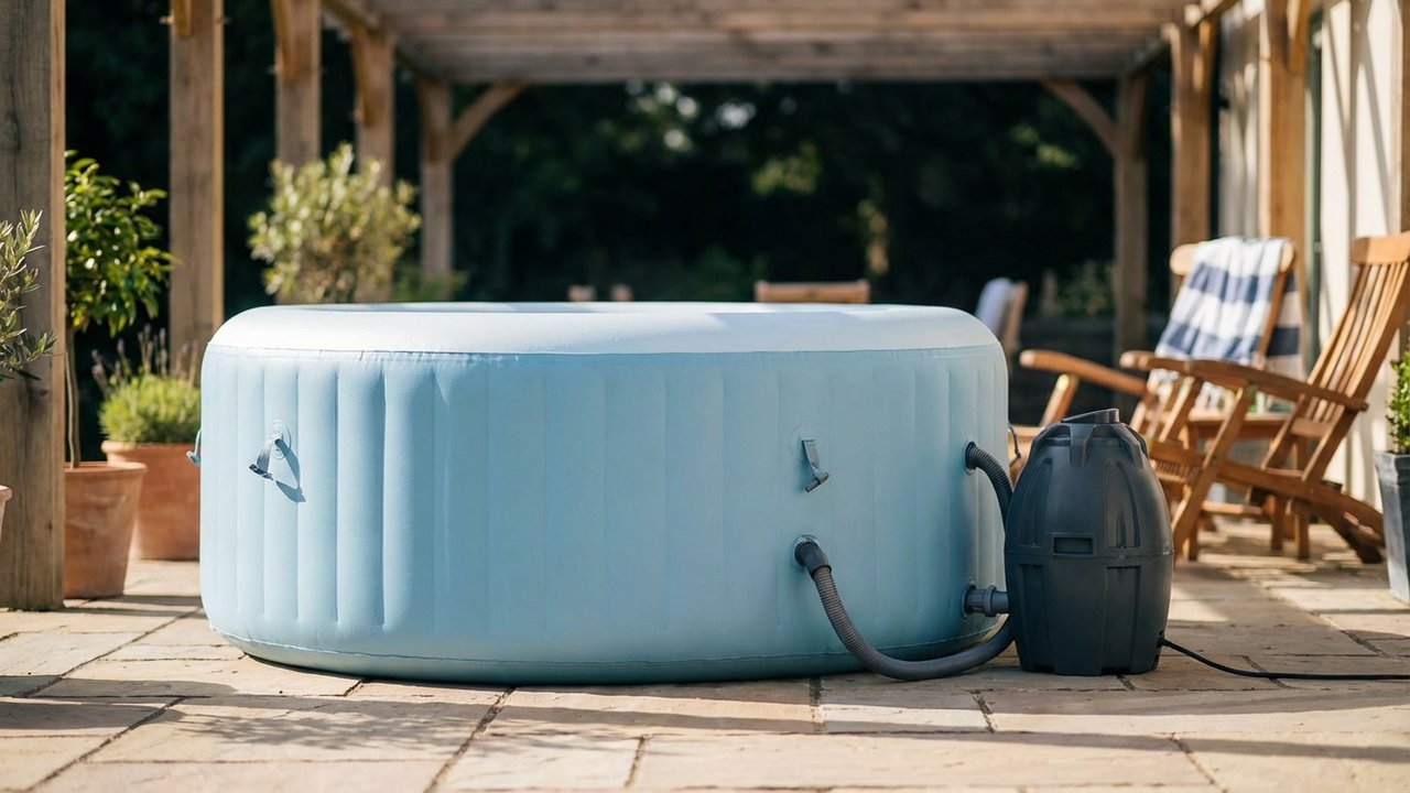 Gonflage d'un spa Intex avec la pompe intégrée