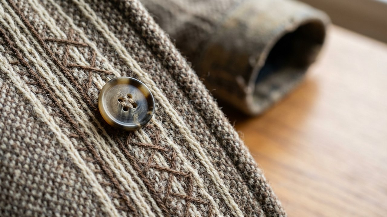 Motifs de couture parallèle et croisé pour bouton à quatre trous