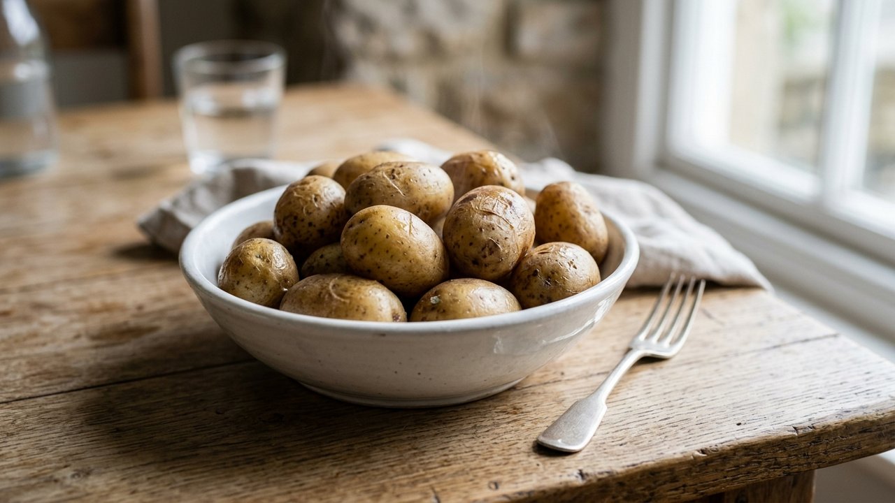 Pommes de terre cuites à la robe des champs pour raclette