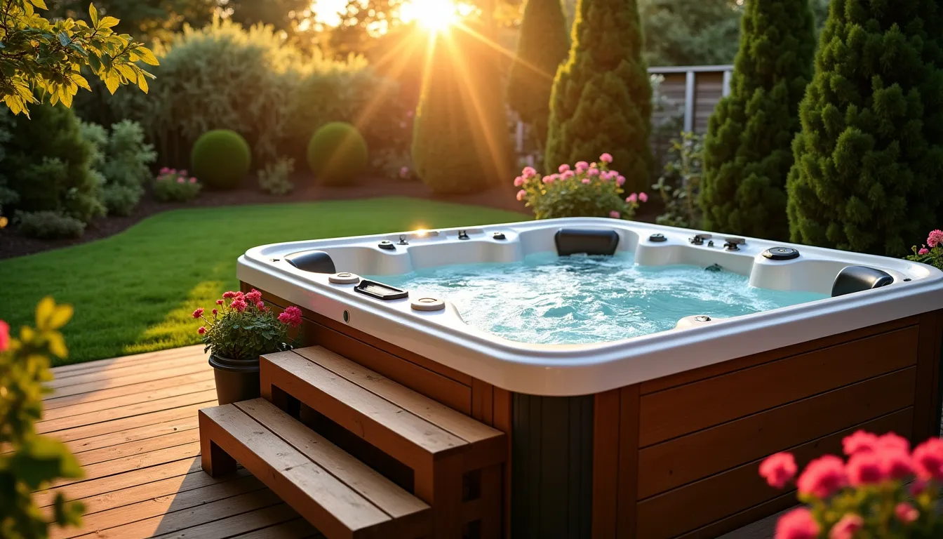 Installation d'un jacuzzi dans son jardin