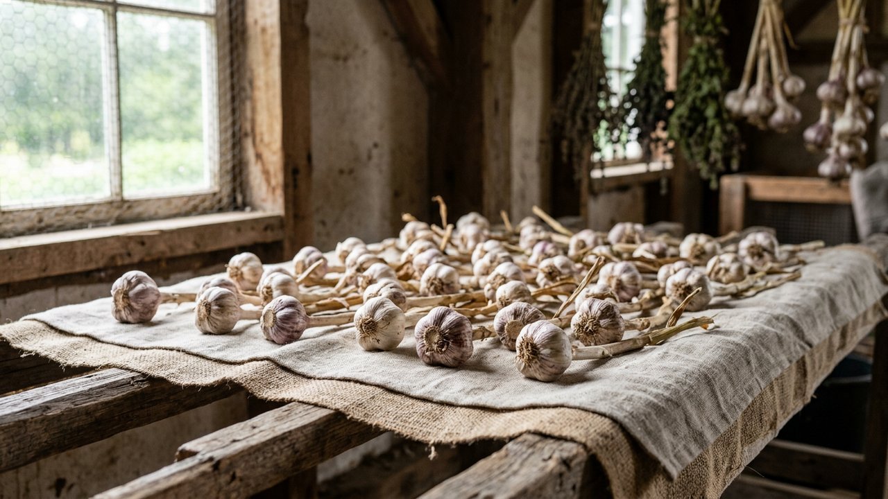 Séparation des gousses d'ail avant la plantation au jardin