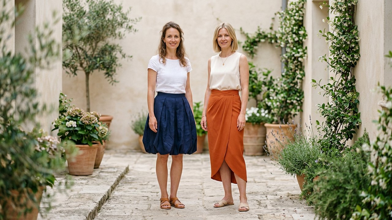 Jupes structurées : modèles bulle et tulipe