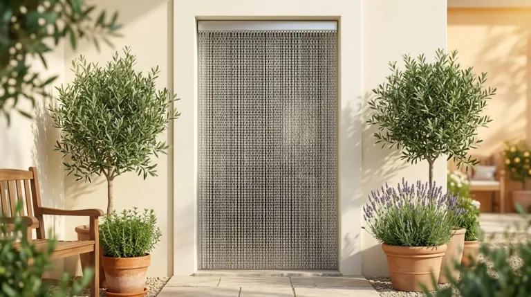 Rideau chainette pour empêcher les mouches et insectes de rentrer à l'intérieur