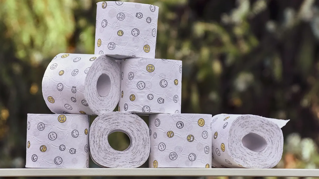 Rouleaux de papier toilette avec motifs sourires